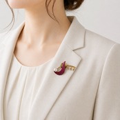 すずらん ブローチ 幸福の再来 パール タックブローチ 淡水真珠3mm レディース アクセサリー ギフト レッド ブルー ライトブルー パープル グリーン