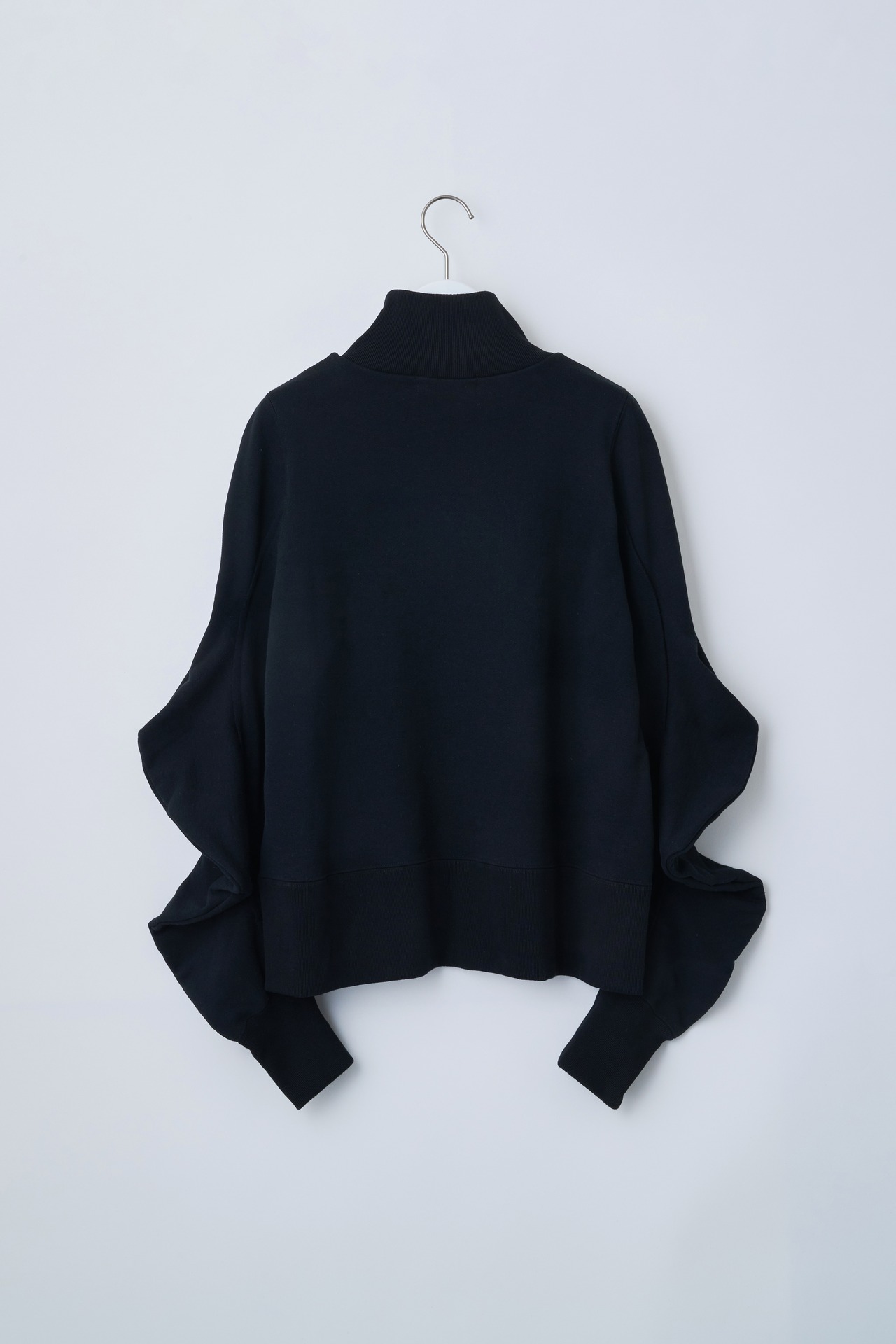 Power shoulder half zip sweatshirt