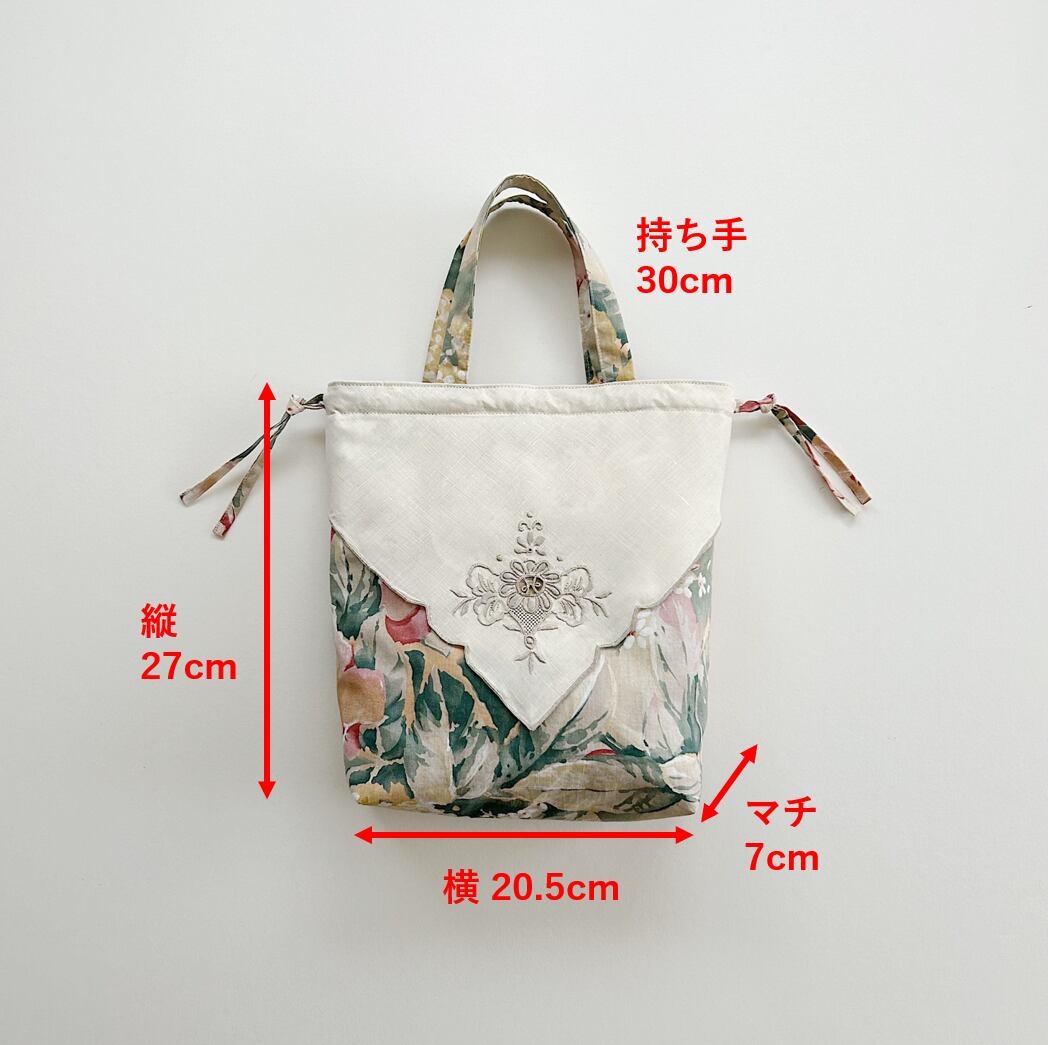 RINEN 巾着仕様 トートバッグ ブラック セール ナイロン巾着サブトート バッグ （トートバッグ）｜自由区