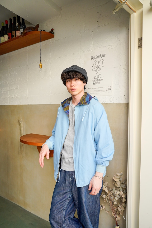 【1960-70s】"Made in Germany" Reversible Cotton Zip-up Alpine Smock / 6-375 【1960-70s】"Made in Germany" Reversible Cotton Zip-up Alpine Smock / 6-375
