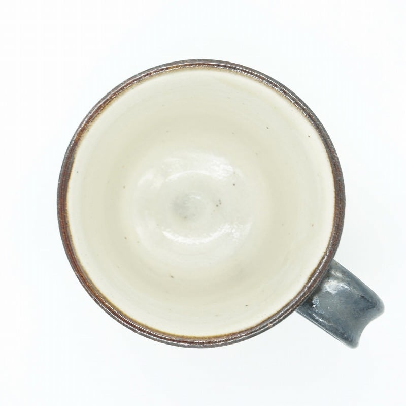 魚紋コーヒーカップ＆ソーサー 黒釉かき落とし【金城陶器秀陶房