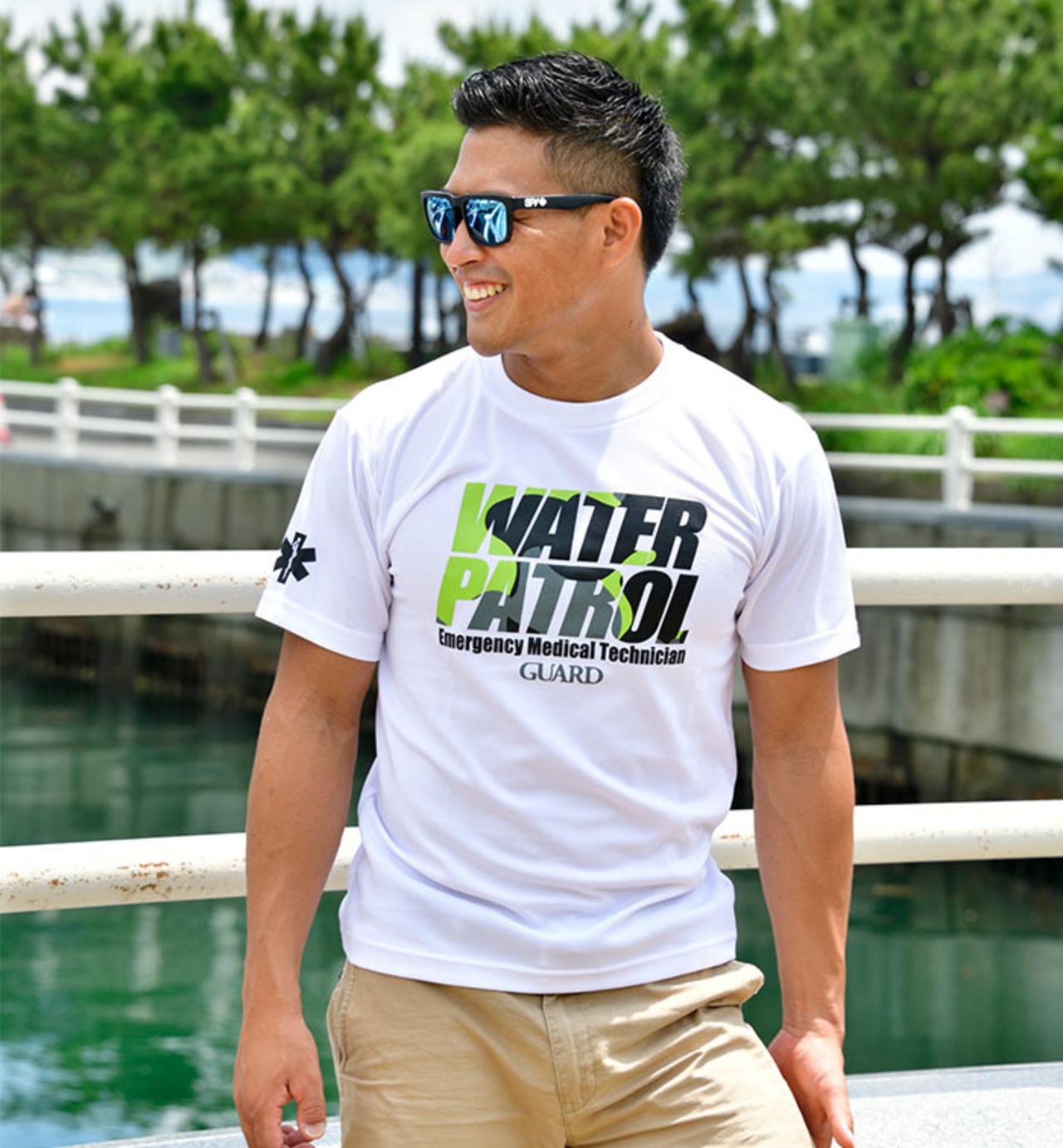 GUARD ガード WATERPATROLデザイン 速乾ポリエステル素材 DRY Tシャツ S-233