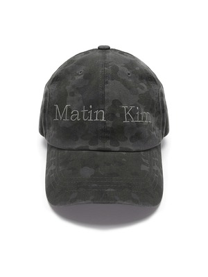 [Matin Kim] MATIN CAMOUFLAGE CAP IN CHARCOAL 正規品 韓国ブランド 韓国ファッション 韓国代行 マーティンキム matinkim