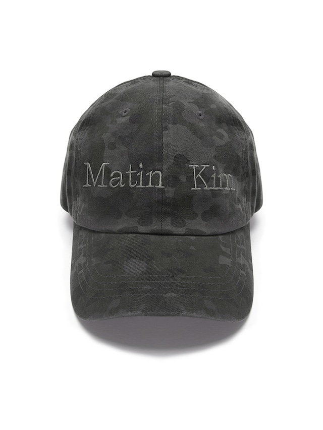 [Matin Kim] MATIN CAMOUFLAGE CAP IN CHARCOAL 正規品 韓国ブランド 韓国ファッション 韓国代行 マーティンキム matinkim