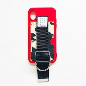 for iPhone【 animal 】red × black