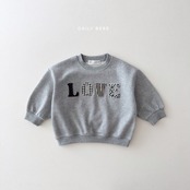 【取寄】Dailybebe ラブパッチトレーナー｜秋服｜韓国子供服｜26/AT