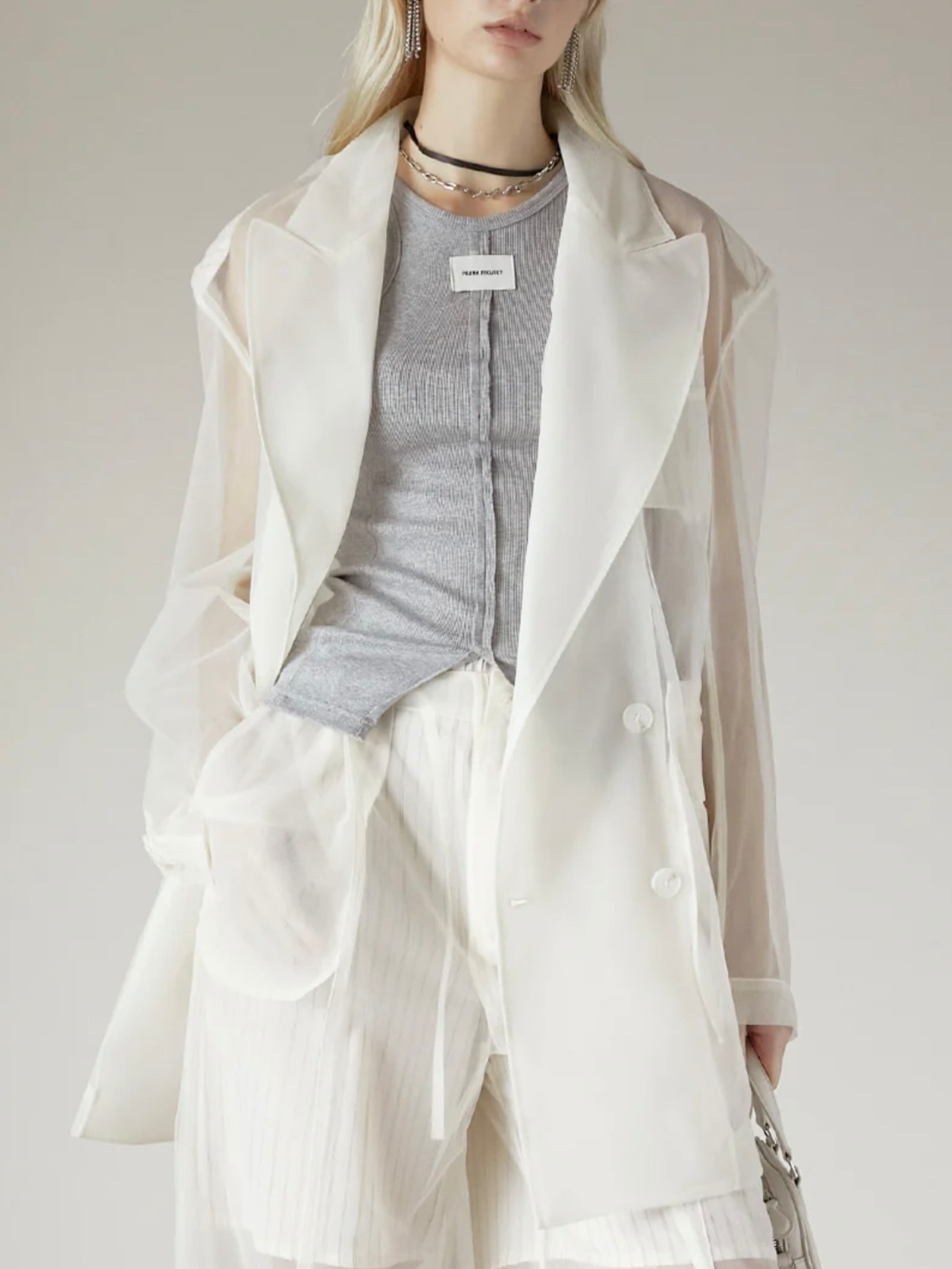 【25SS】PRANK PROJECT プランクプロジェクト / Bonded Tulle Jacket / ジャケット - 8