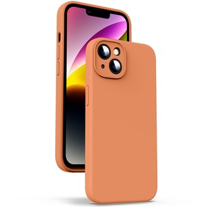 【新着特価】Supdeal iPhone 14 ケース 対応液体シリコン [耐衝撃] [柔軟TPU液体シリコン] [ソフトタッチ] [レンズの全面保護] [指紋防止] [落下防止] [滑り防止] 軽量 4層保護 アイフォン 14 スマホカバー 6.1インチ(オレンジ)