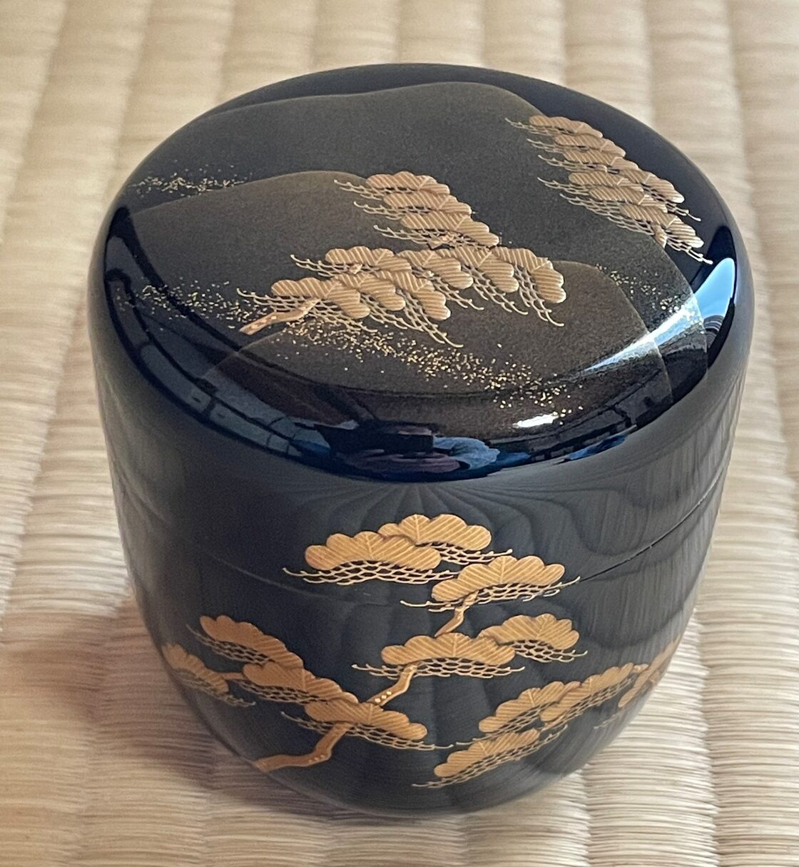 輪島塗 朱手桶 茶平一斎 扱えれ