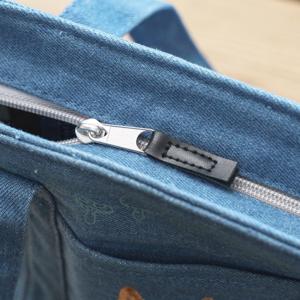 となりのトトロ コルク×デニムランチバッグ ポケット付（9368） | す