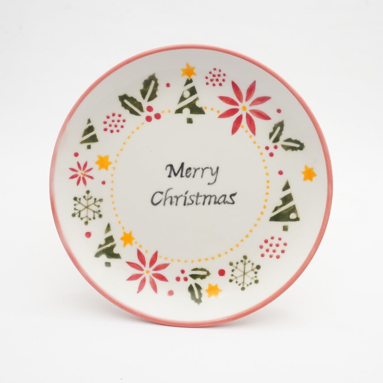 【久保島 利恵】聖夜のきらめき 中皿 B-2