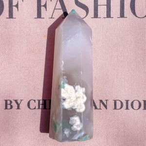 Green Cherry Blossom Agate Point 15 ✧ グリーンチェリーブロッサムアゲート (桜瑪瑙)