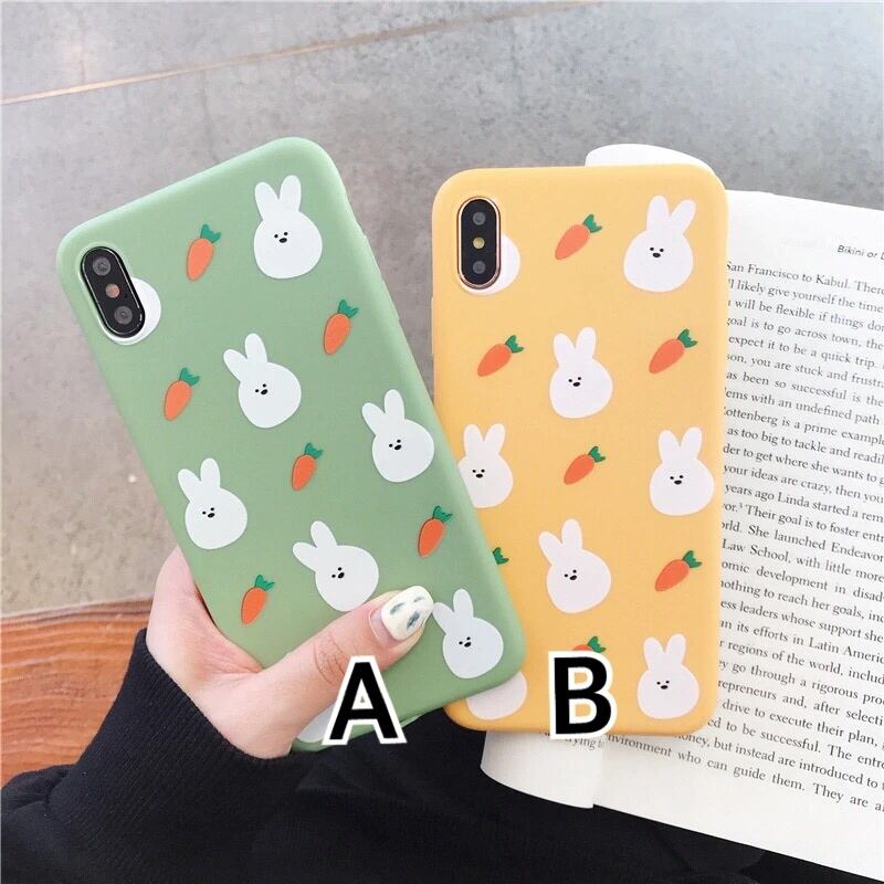 送料無料 予約商品 うさぎ にんじん 可愛い Iphoneケース スマホケース くすみパステル パステルカラー ゆるキャラ アニマル Selectshop Aya