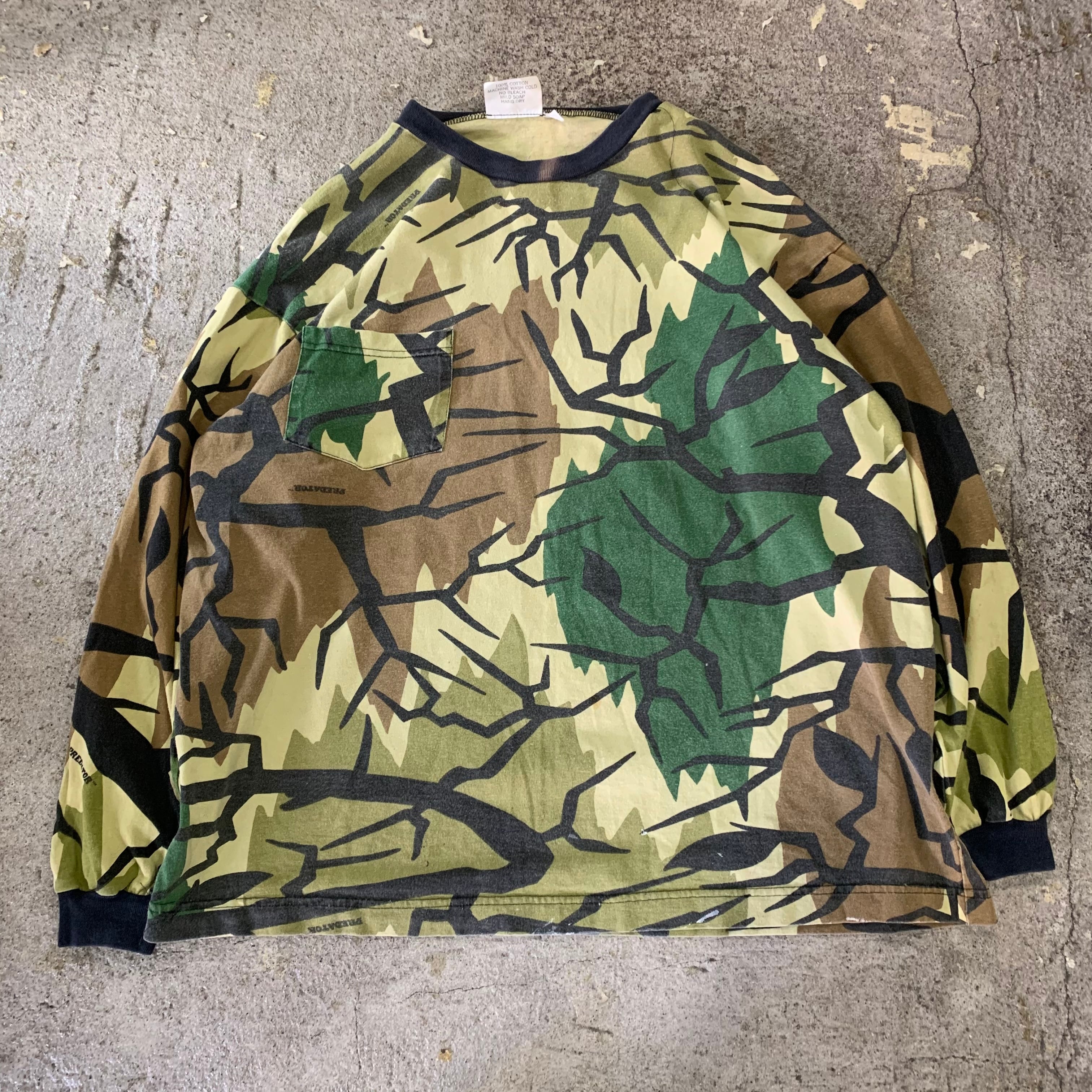 90s Predator Camouflage L/S T-shirt | What'z up