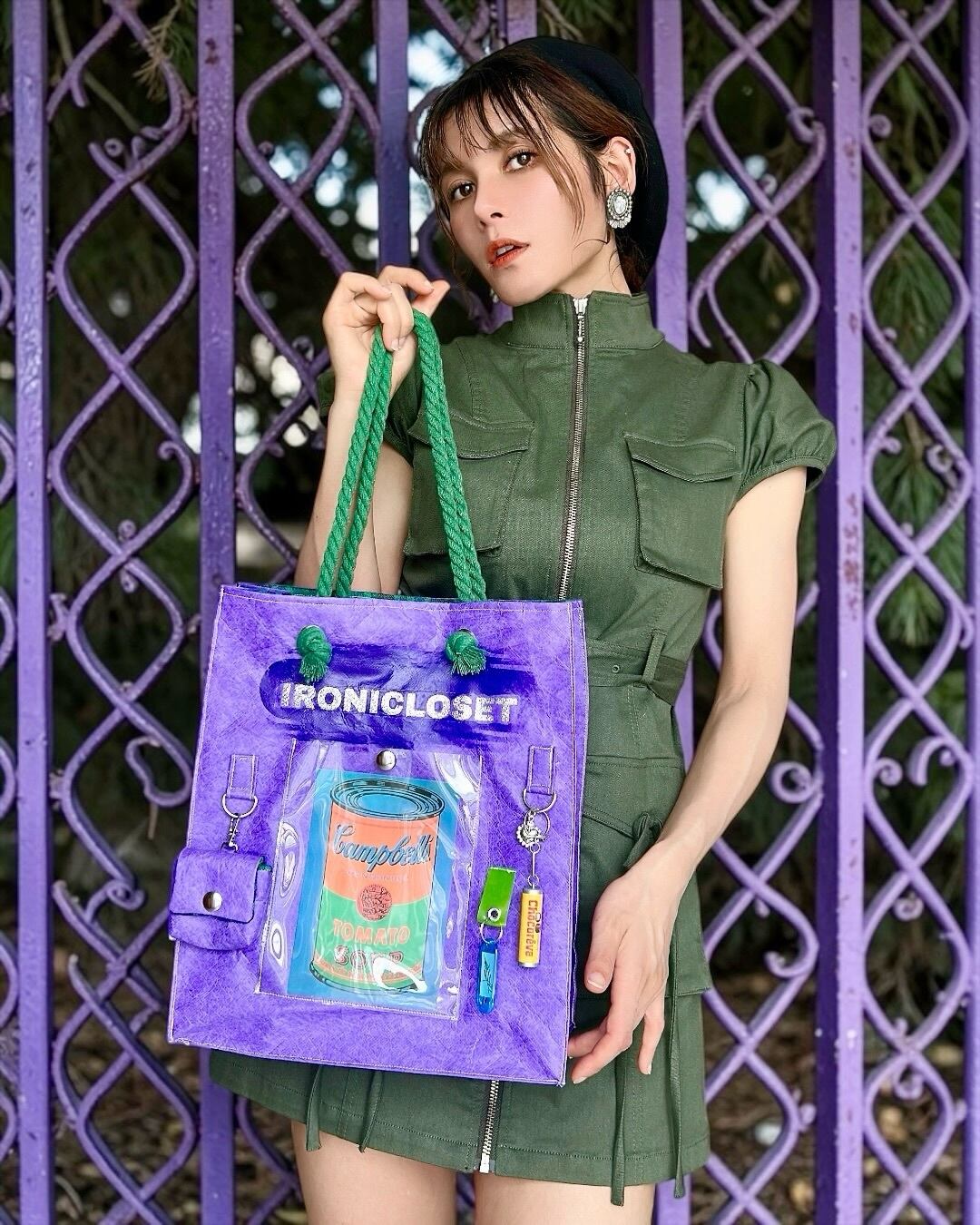 持ち歩く美術館』トートバッグ Purple / No.13 | ironicloset