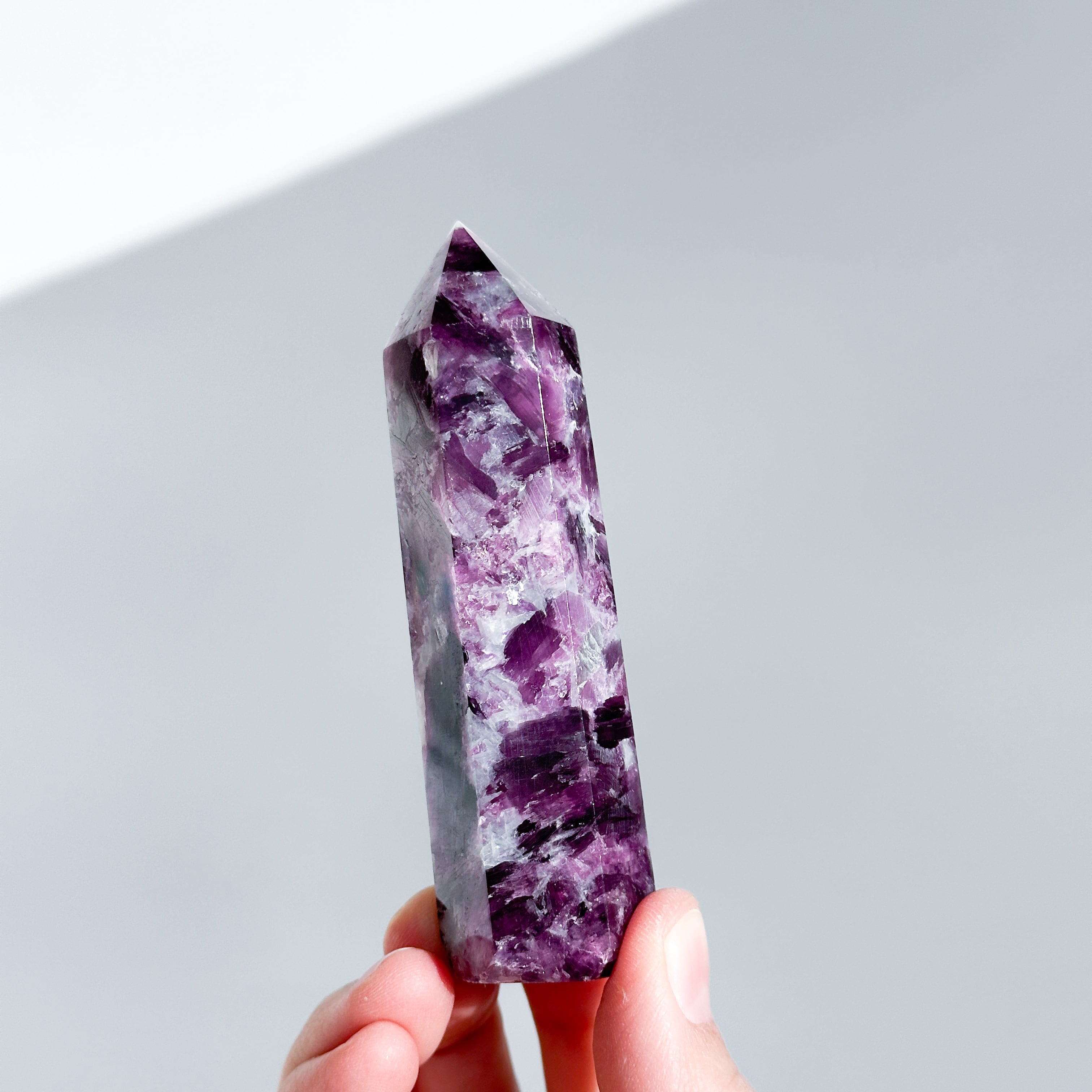 レピドライト タワー型13◇ Lepidolite ◇天然石・鉱物