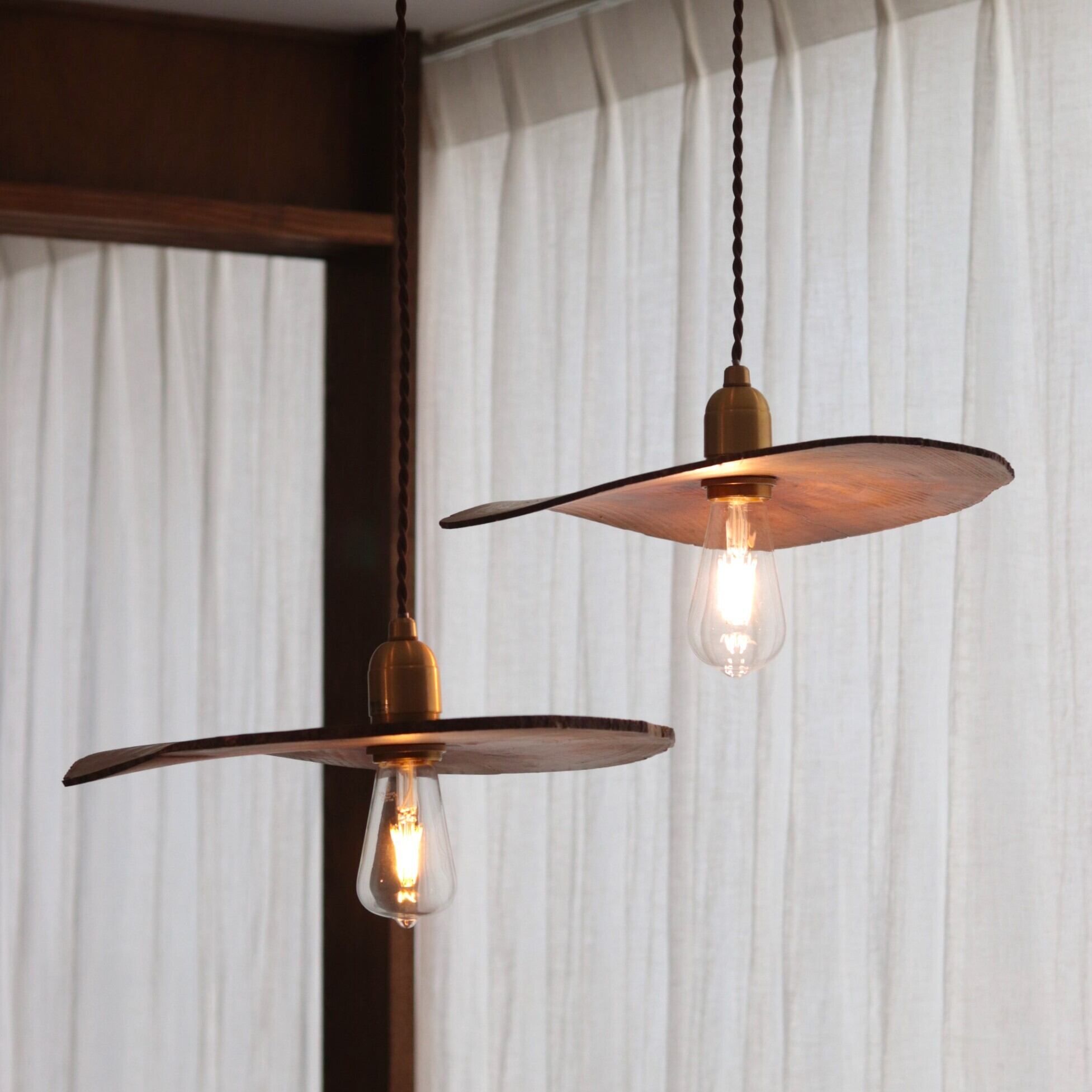 照明】天然木のペンダントライト/ムクノキ | ジーフラットインテリア