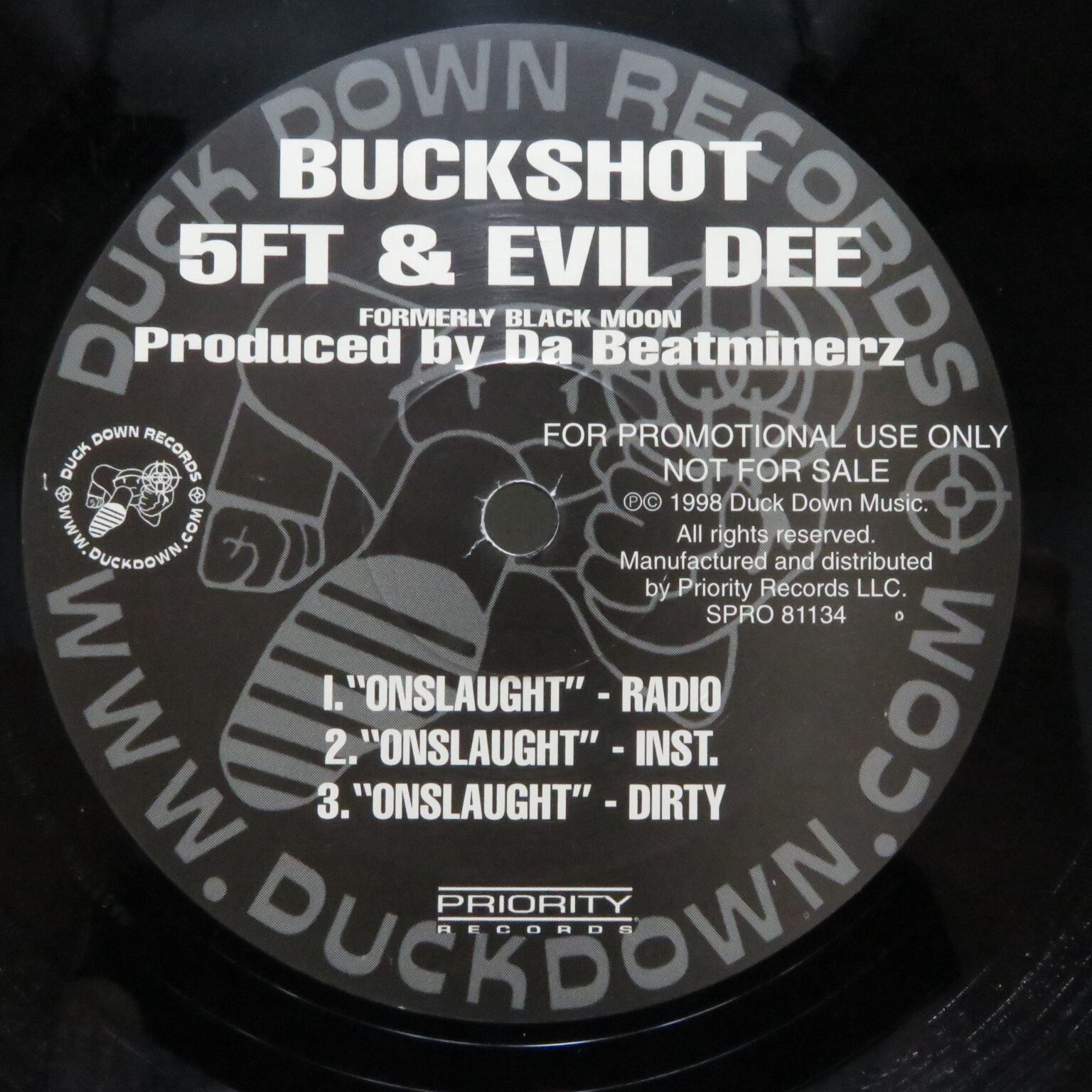 Buckshot, 5 Ft. Accelerator & Evil Dee / Onslaught & Showdown [DPRO 81134, SPRO 81134] - 画像3