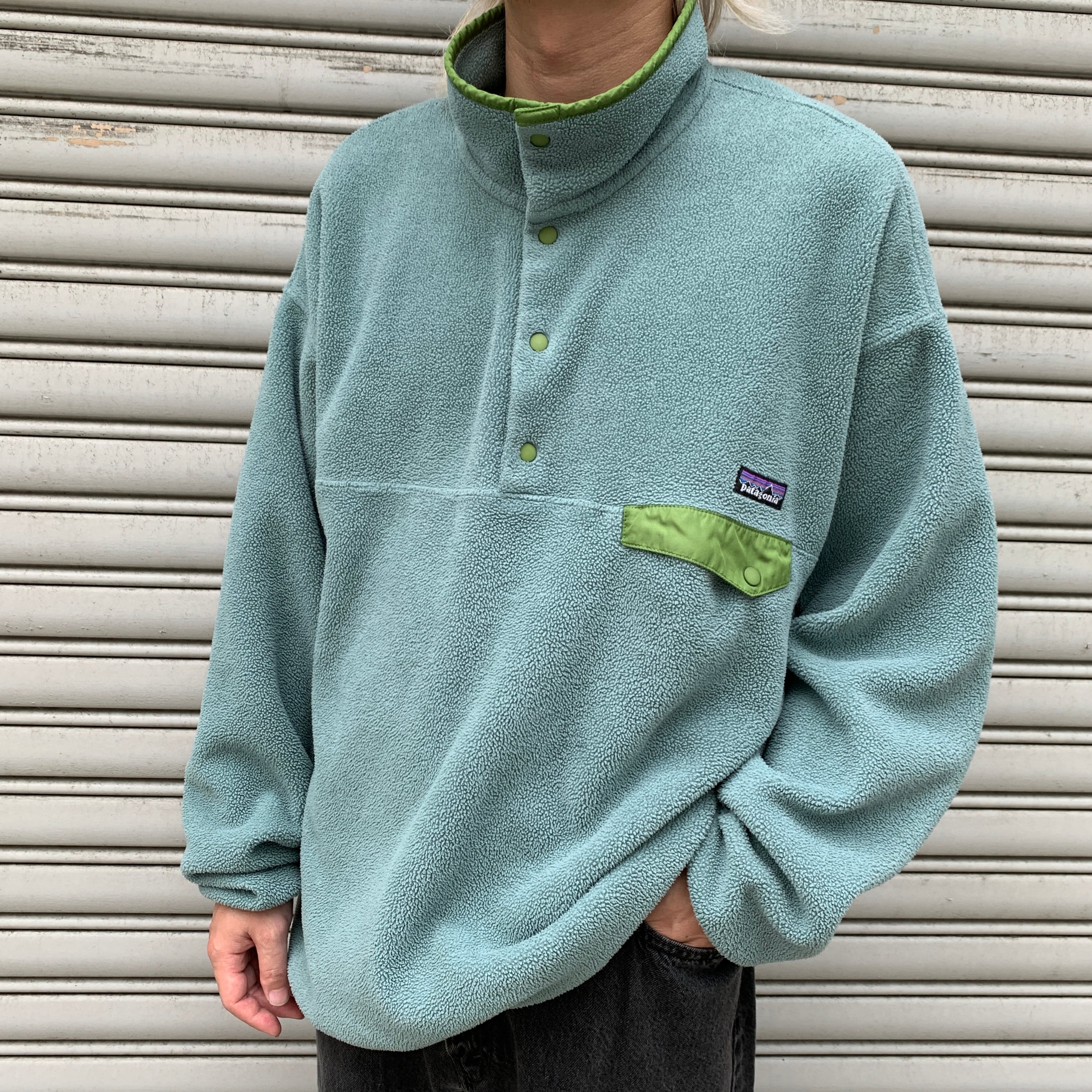 00s☆USA☆patagonia☆R1プルオーバー☆ハーフジップ☆XL☆カーキ 00s USA patagonia R1プルオーバー ハーフジップ XL カーキ | 古着屋 Uan