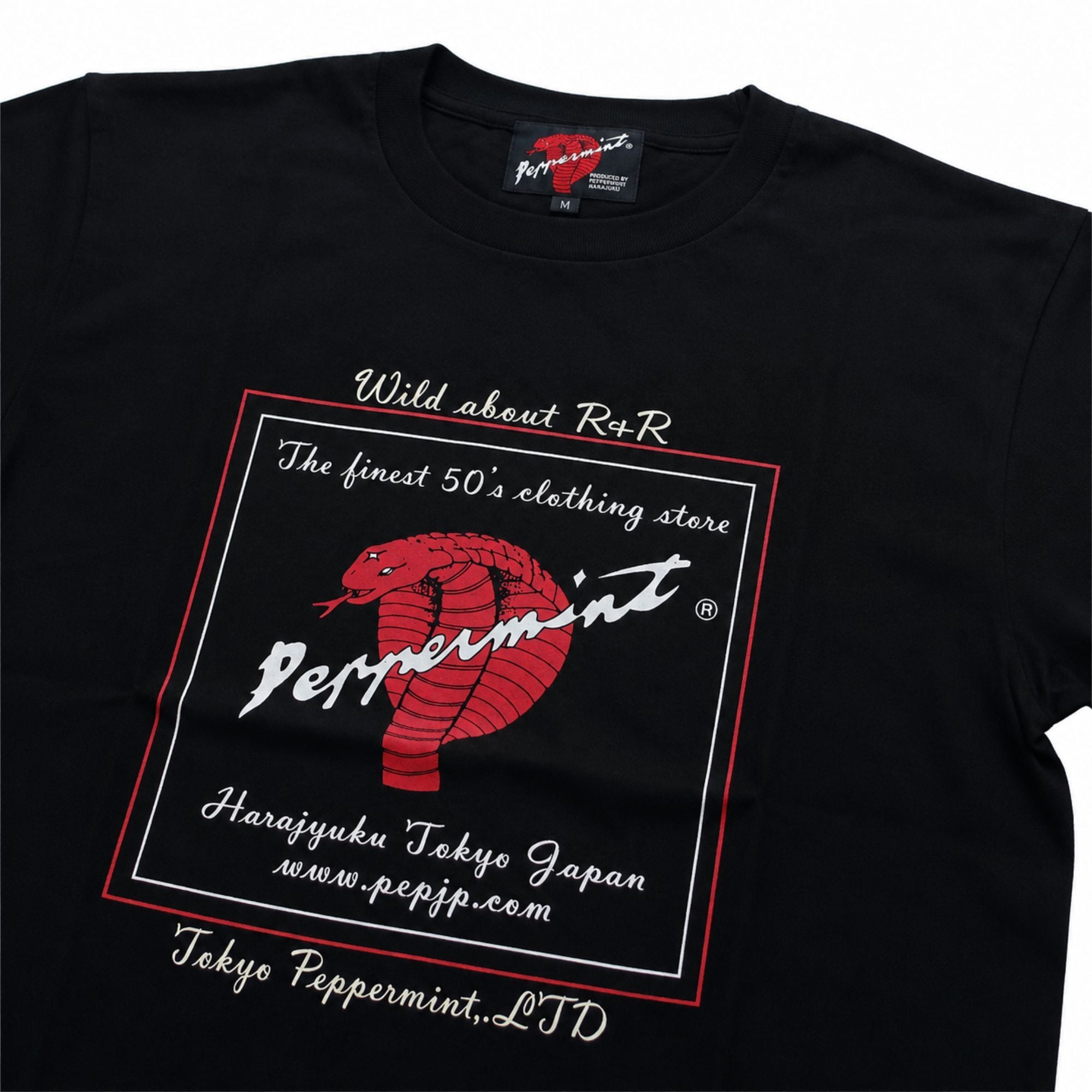 Tシャツ メンズ SQUARE COBRA TEE 2 RSN-3436 黒 TOKYO PEPPERMINT