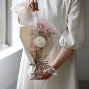 【母の日】ずっと飾れるエコな花束＆花瓶セット