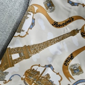 Paris scenery pattern scarf