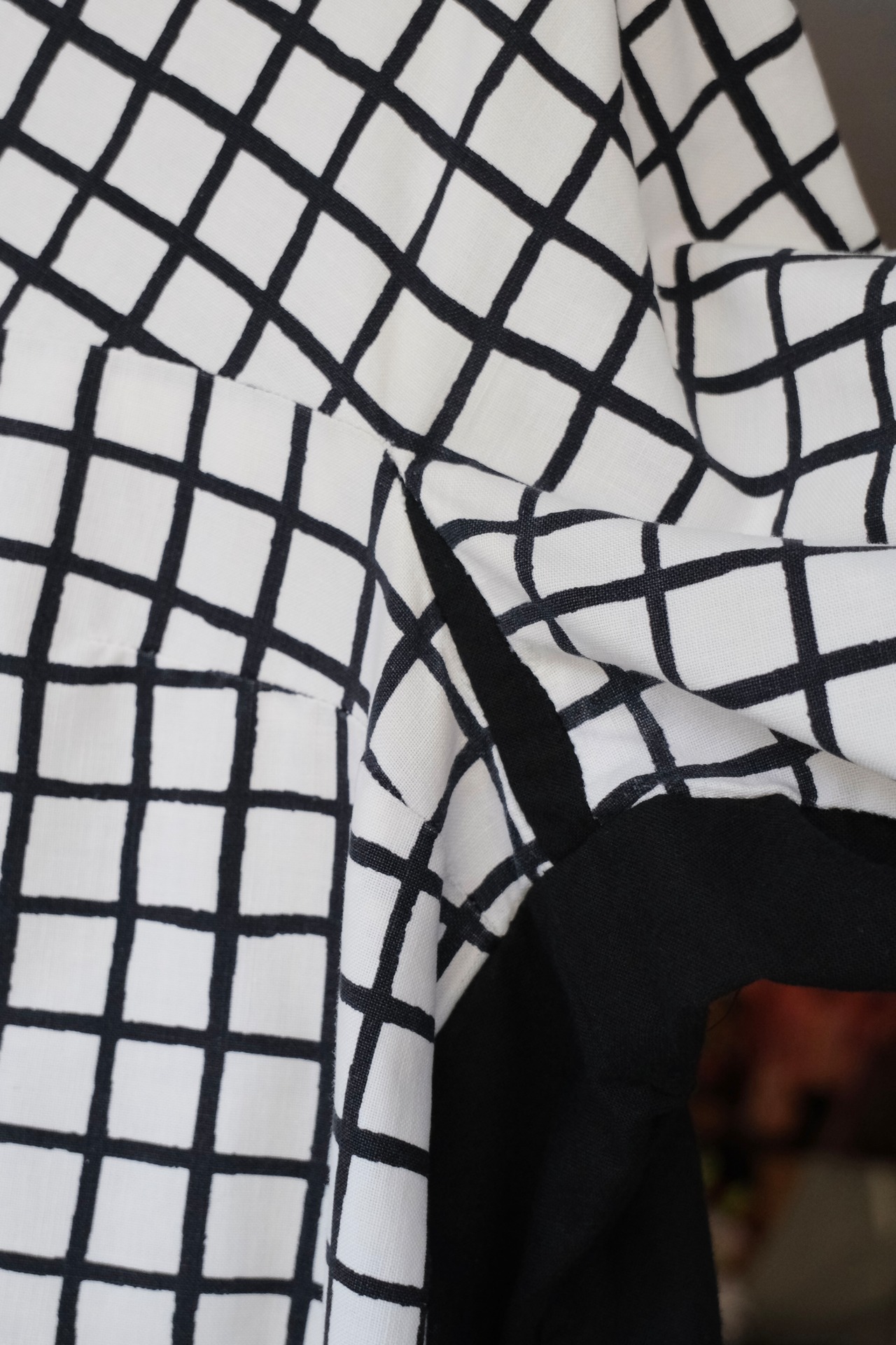 Marimekko 60's square plaid dress (size altered)