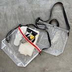 [WEEKENDER] GRID TOTEBAG-GRAY-/ウィークエンダー/ショルダーバッグ/クリア/グレー