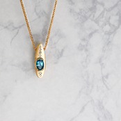 London Blue Topaz Necklace