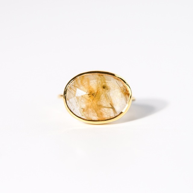 【14号】ルチルクォーツ リング