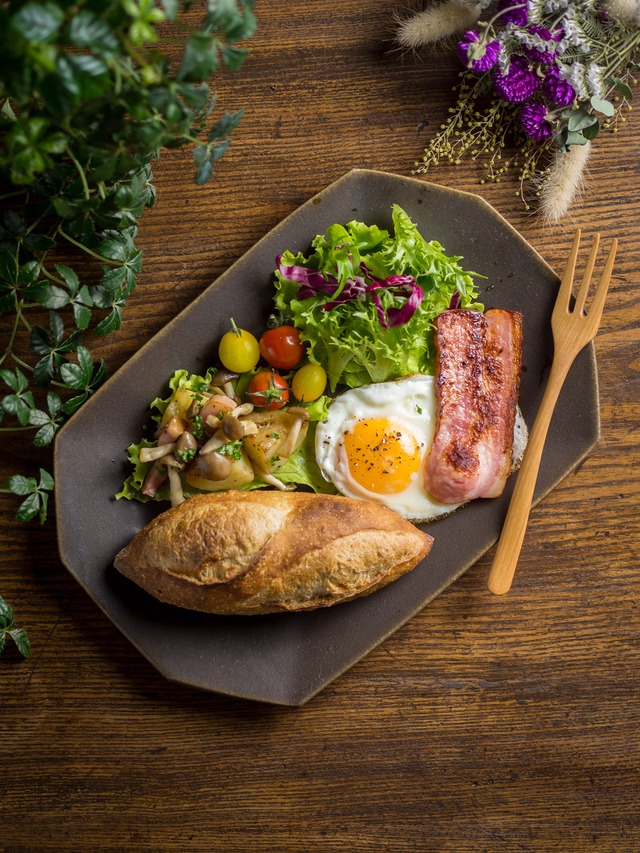 サビ釉 八角プレート 大（八角長方皿 ・長皿）／古谷 浩一