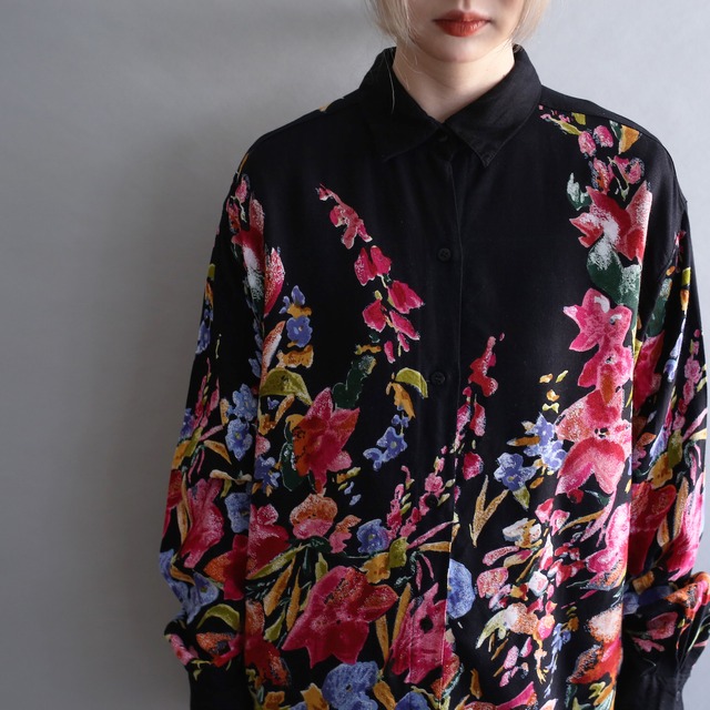 flower art pattern mode design shirt