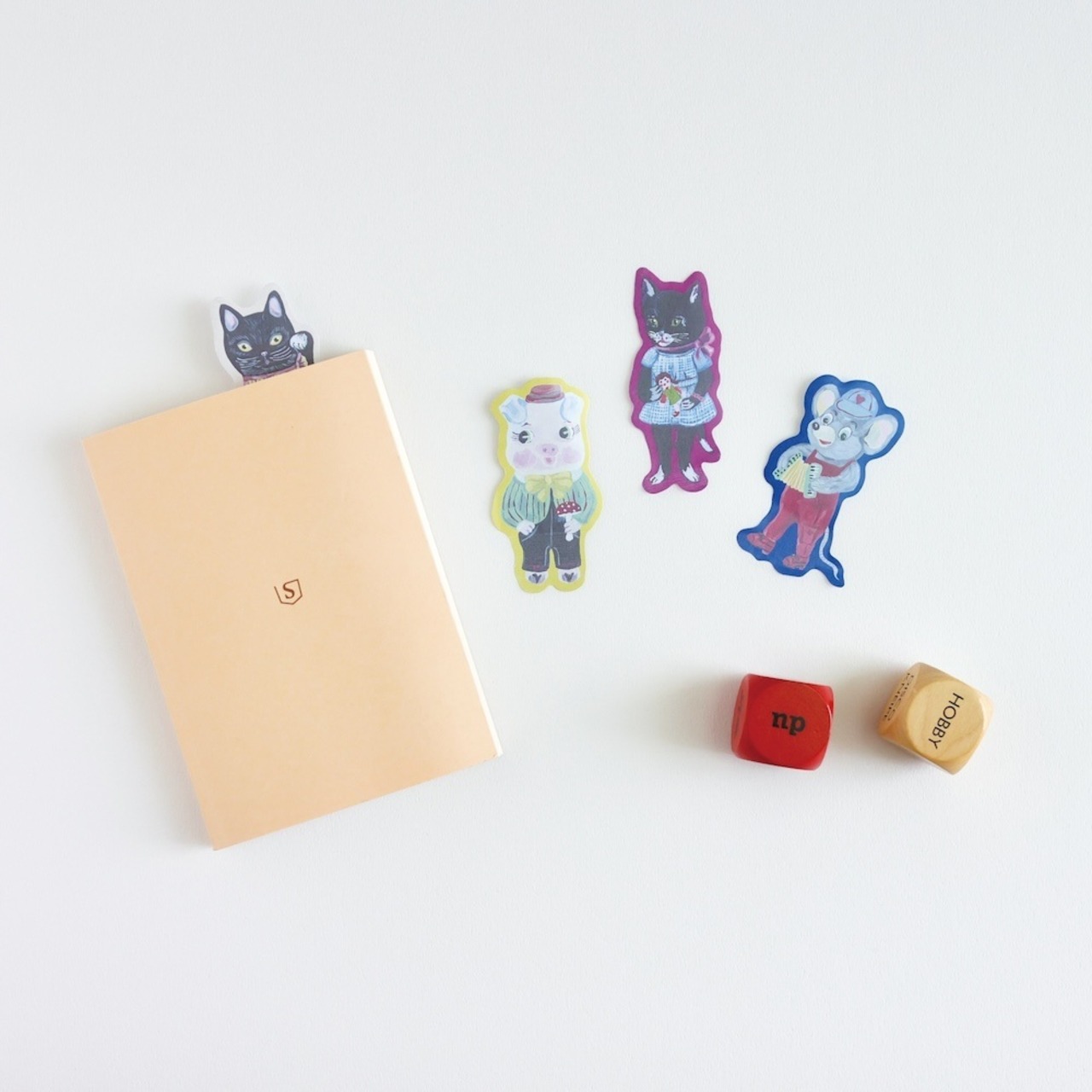 Nathalie Lete Mini Sticky memo Black cat 　ナタリーレテ付箋　黒猫