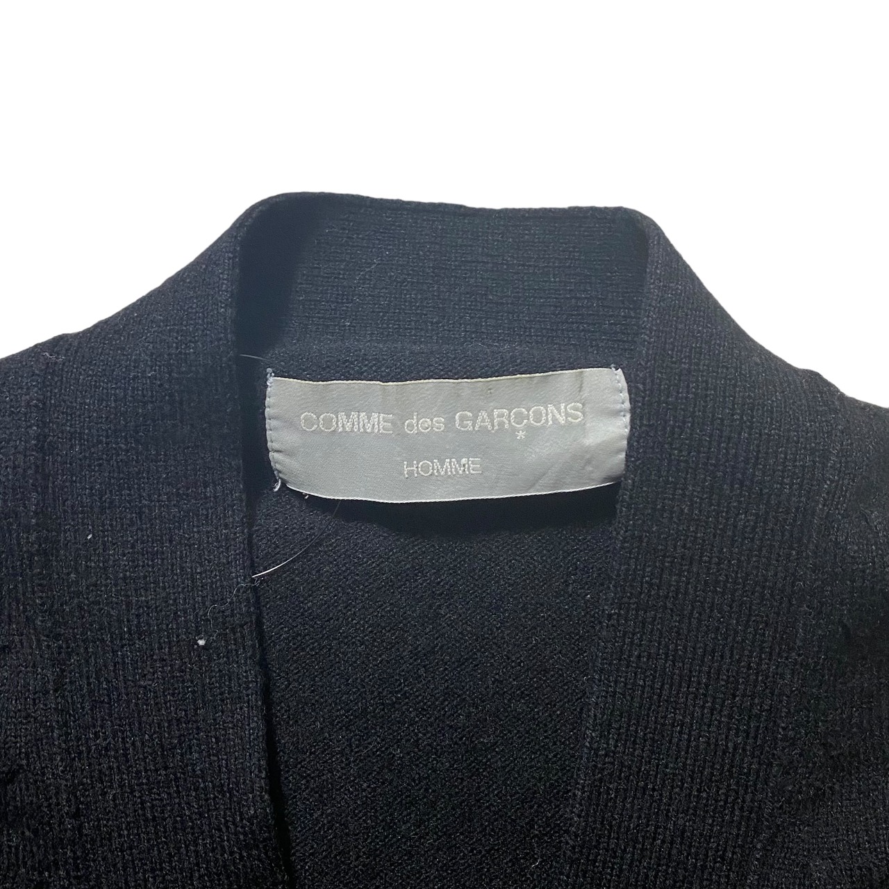vintage 1980’s COMME des GARCONS HOMME black knit vest