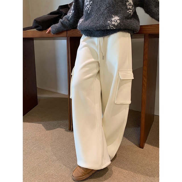 Workwear-style sweatpants〈3colors〉