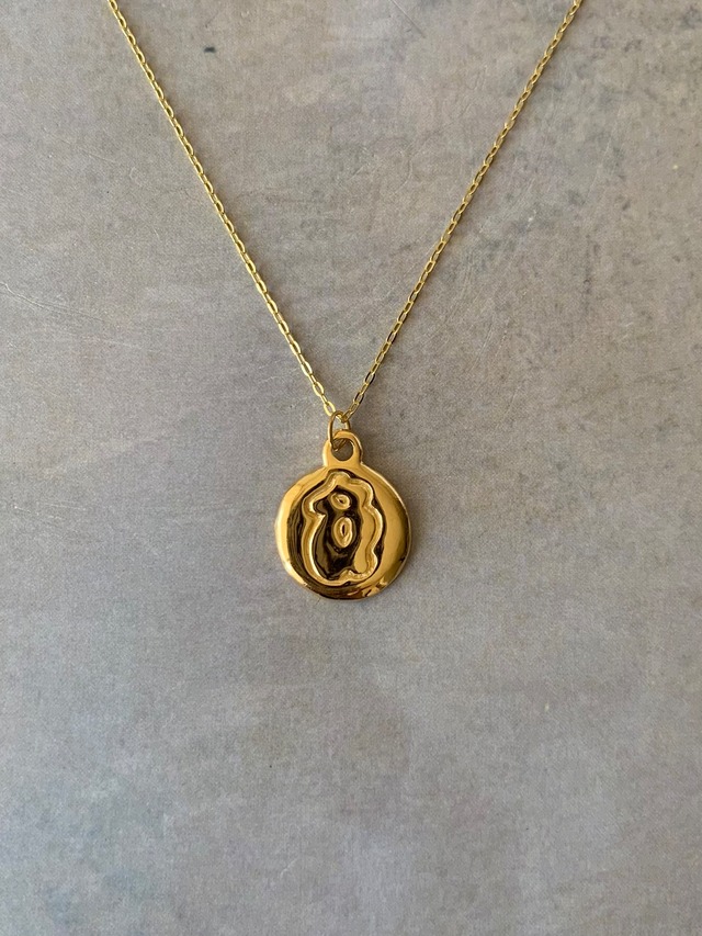 lady coin pendant necklace