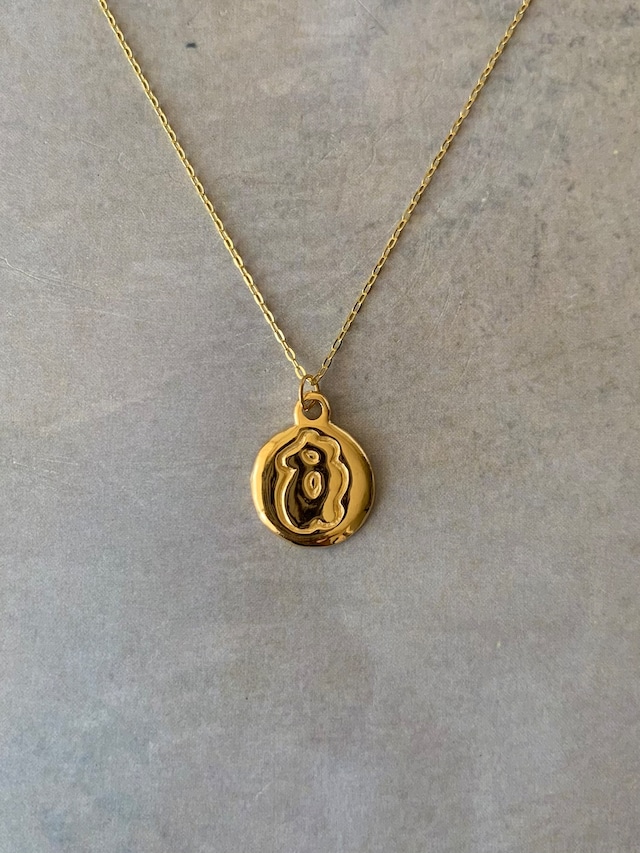 lady coin pendant necklace