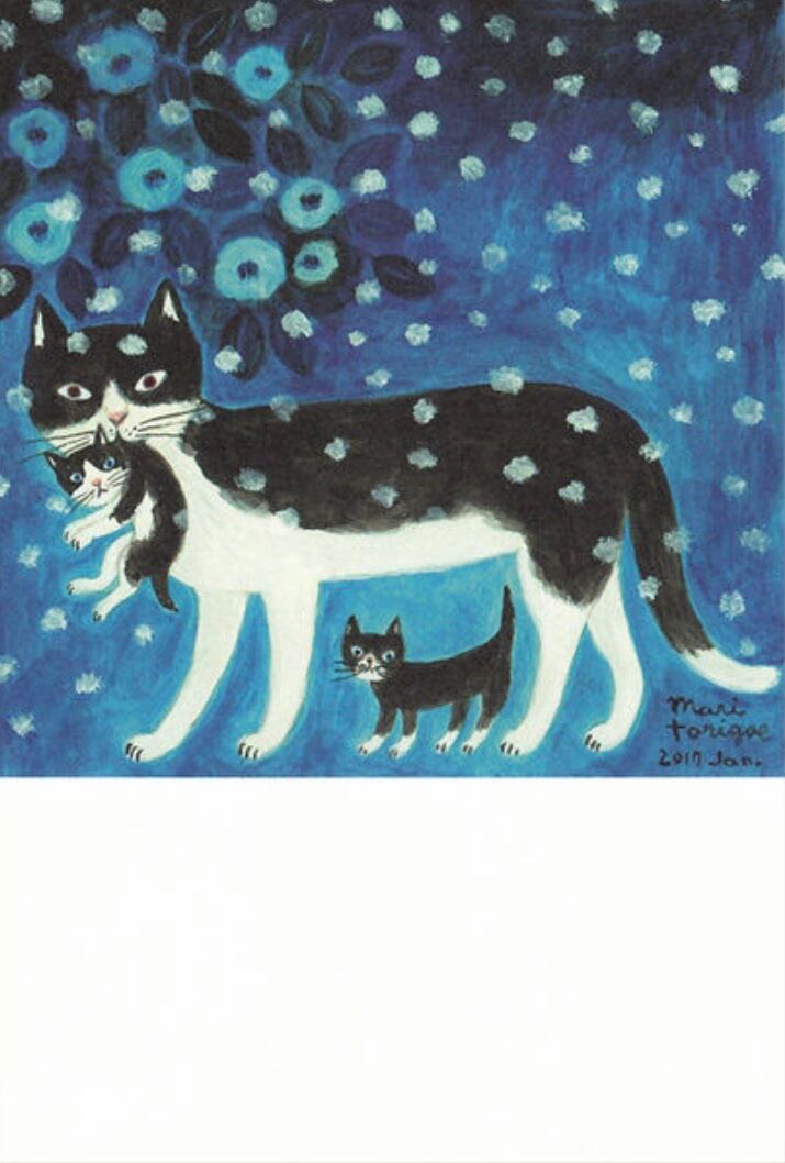 とりごえまりさんの絵画です とりごえまりポストカード | erimaki