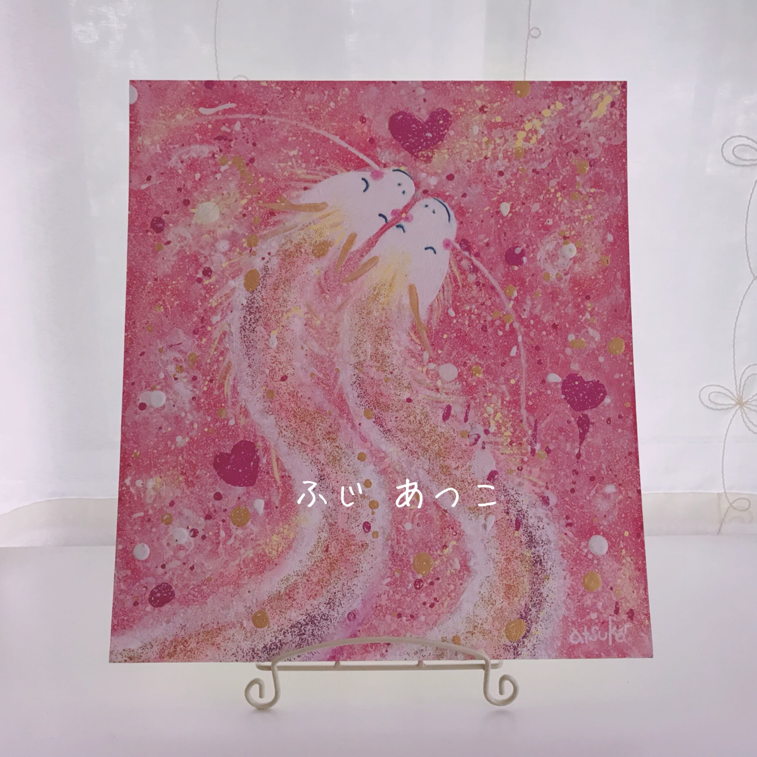 原画・龍アート「愛の祝福」アクリル画 | ふじあつこ gallery shop