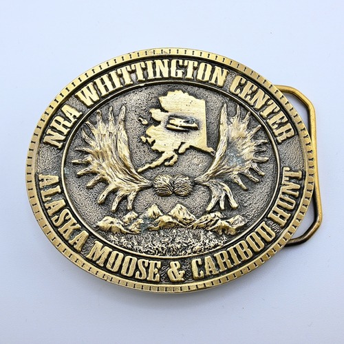 [M1306] Vintage 1980's NRA ベルトバックル