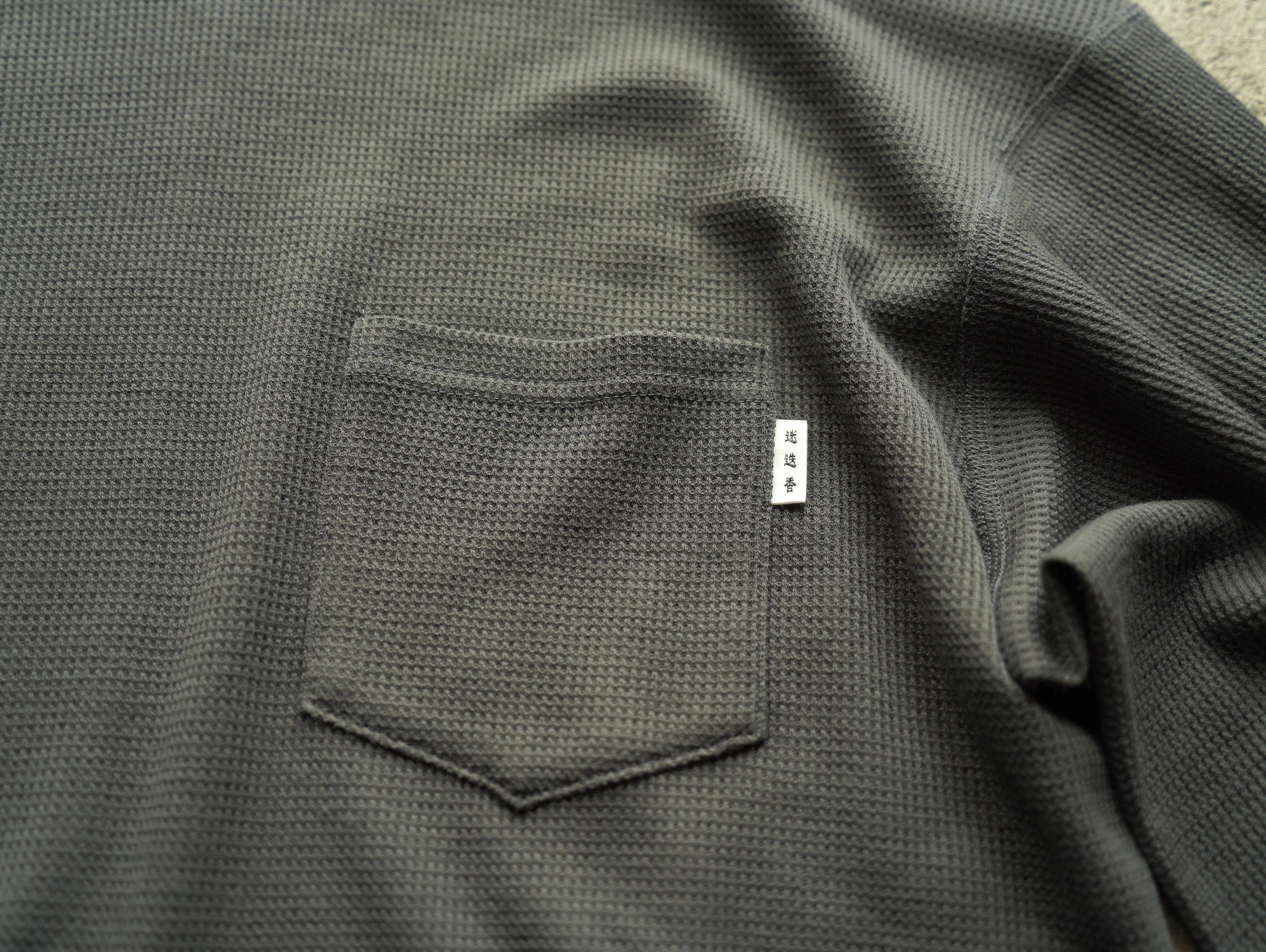 MCS-13 AXIO wool waffle 5seams long sleeve tee | mannenro 迷迭香