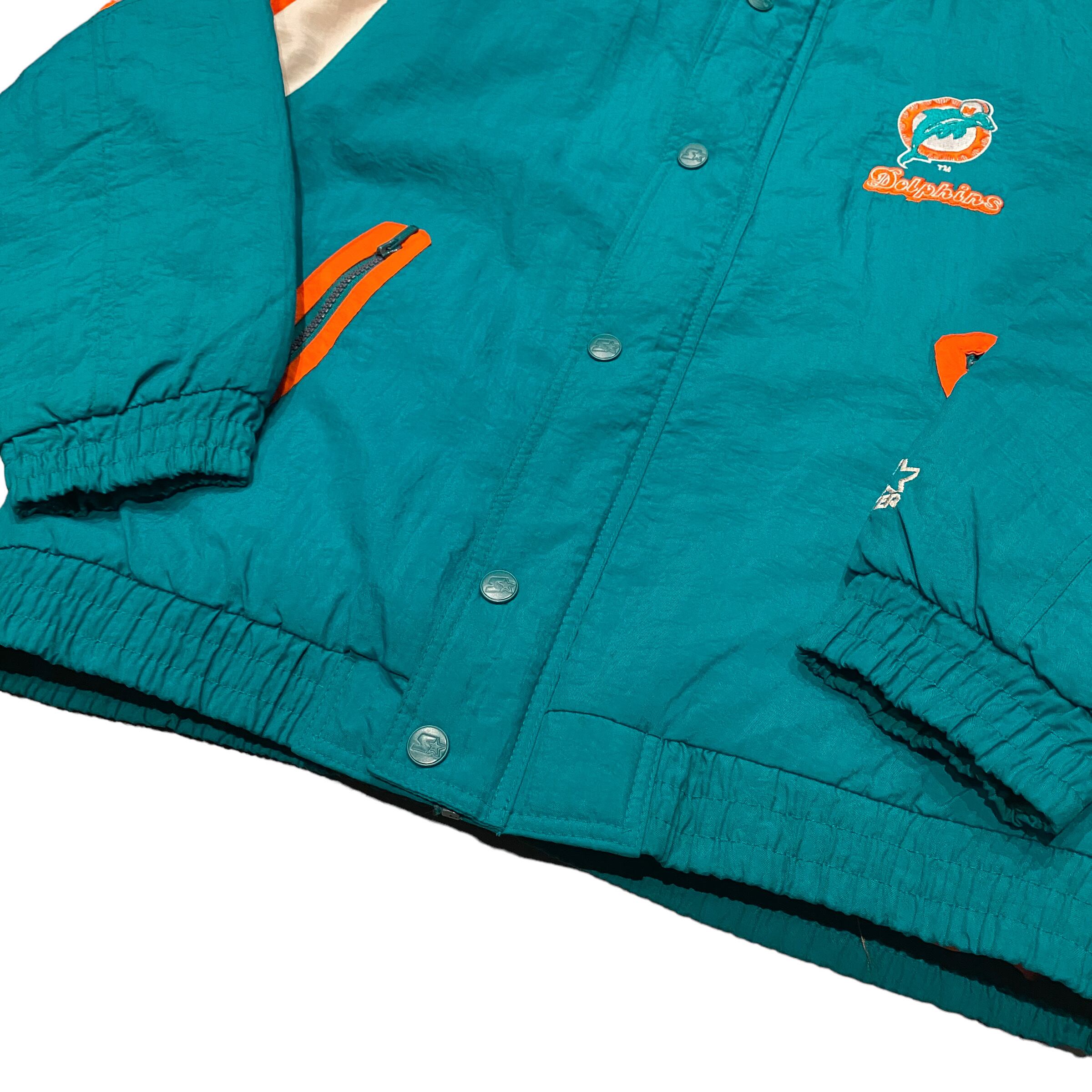 90's Starter NFL Dolphins Nylon Stadium Jaket S / スターター 90's Starter NFL Dolphins Nylon Stadium Jaket S / スターター