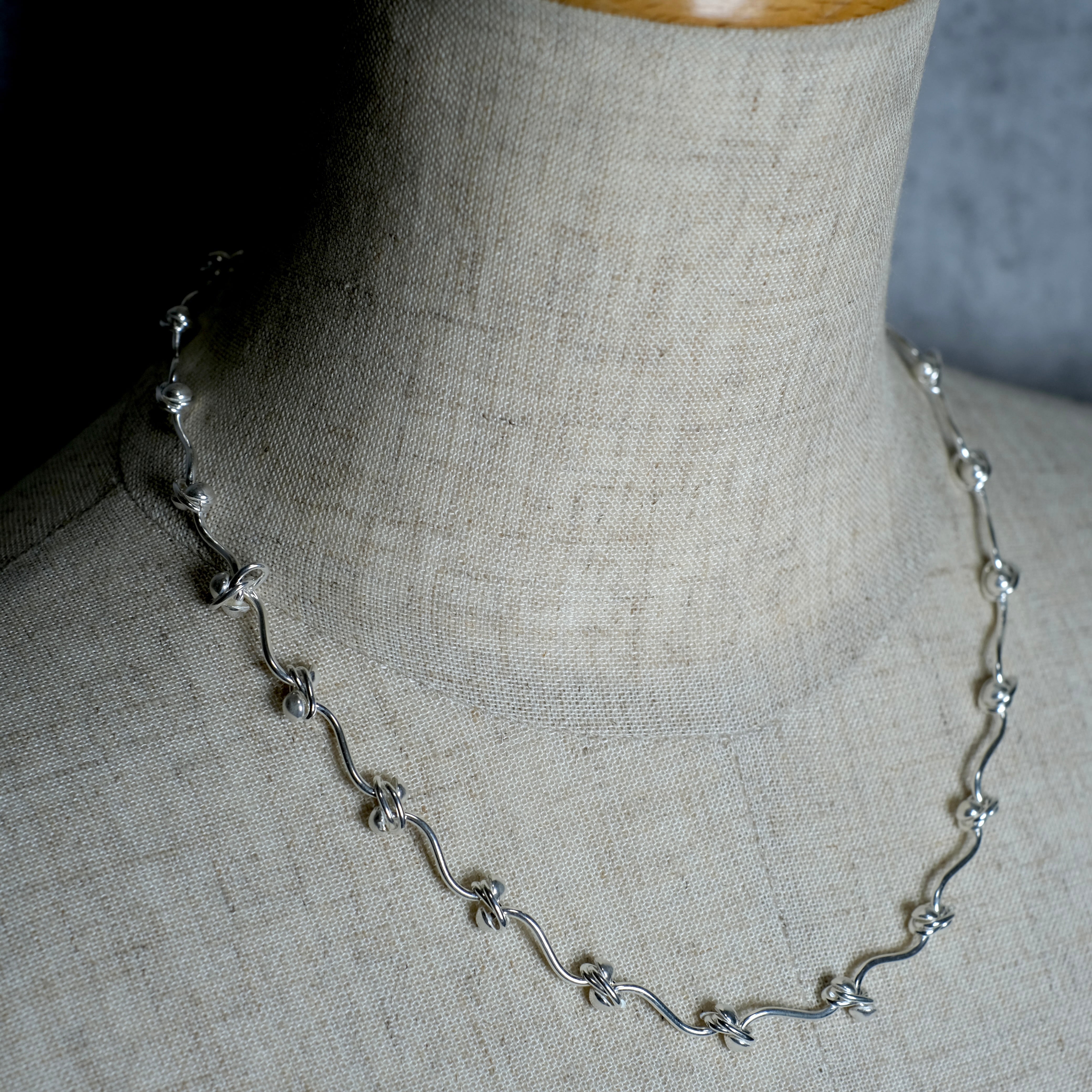 希少 メキシコ製 MEXICO ヴィンテージ DNA ネックレス シルバー925