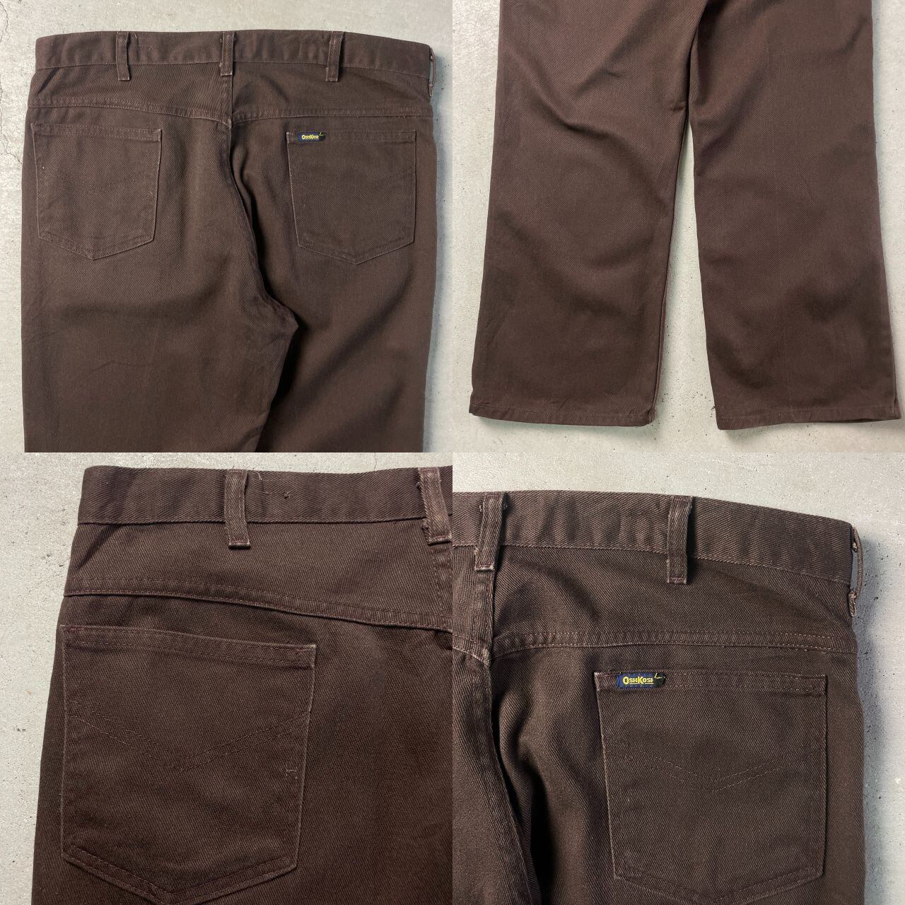 70~80年代 OSHKOSH オシュコシュ 5ポケットパンツ メンズW38 古着 70s