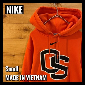 【NIKE】カレッジ オレゴン州立大学 刺繍ロゴ スウェット パーカー フーディー ナイキ us古着