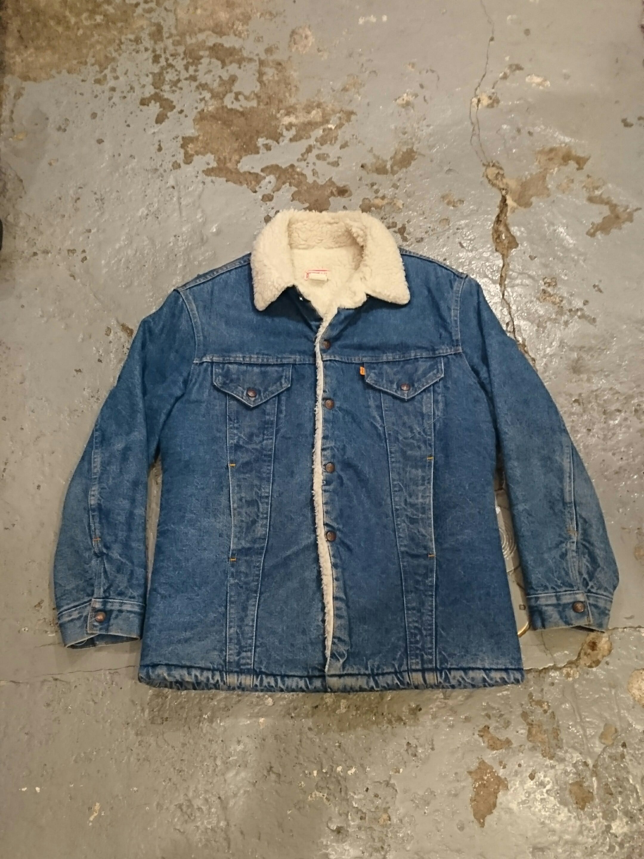 80s Levi´s リーバイス 71605-0213 ボア デニム ジャケット-