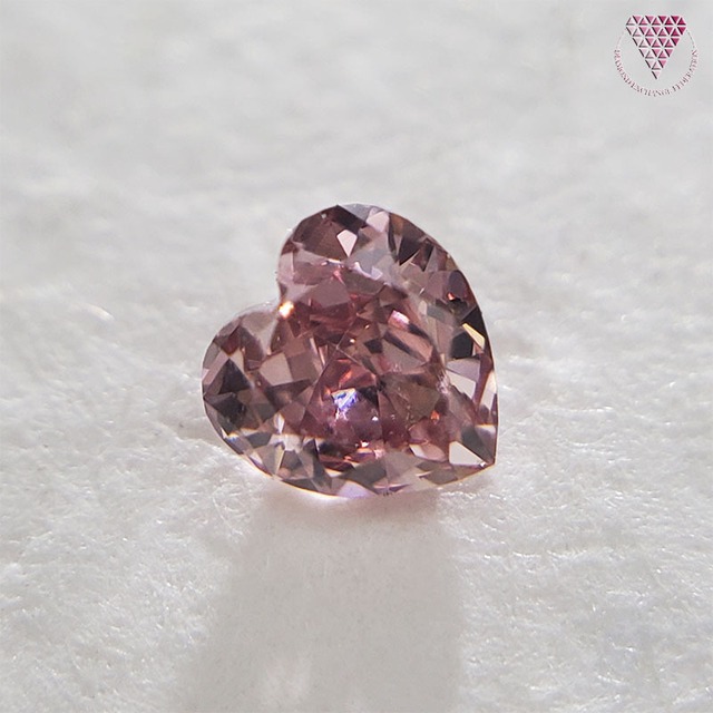 0.072 ct Fancy Vivid Pink SI1 CGL 天然 ピンク ダイヤモンド ルース ハートシェイプ