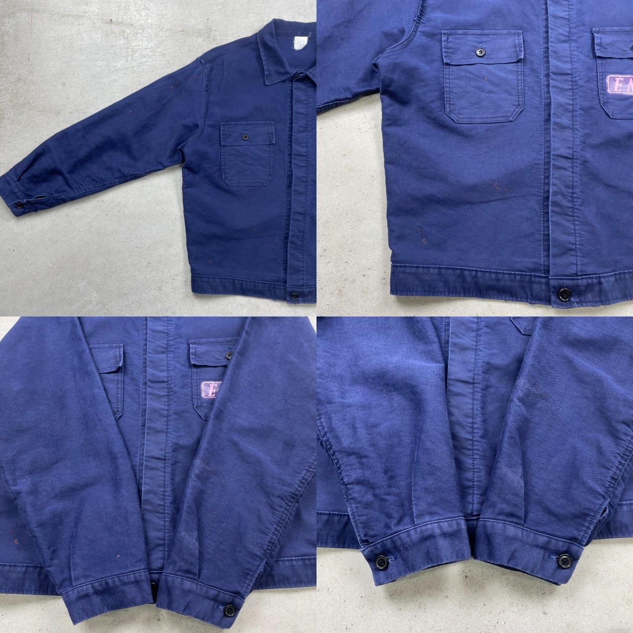 GRASSI ユーロワークジャケット コットンツイル 52R メンズXL相当 古着 