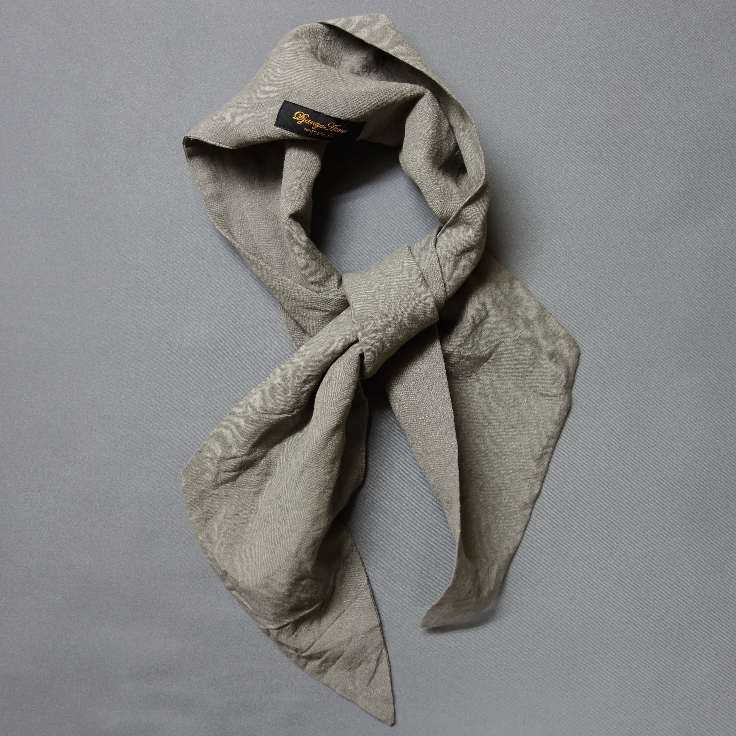 linenviscose cravat / grassgrey