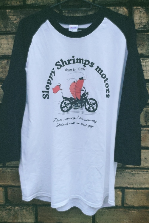 SloppyShrimps original raglan T-shirts -black-